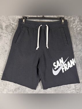 Nike Men's Sweat Shorts Size Medium Black w/ San Francisco logo